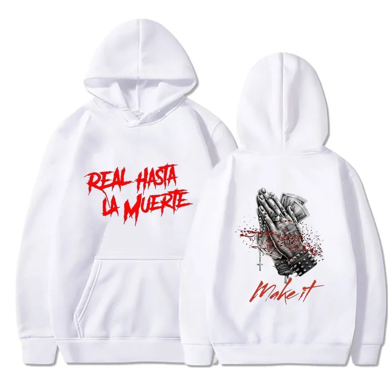 Rapper Anuel AA Men's Hoodie Men's and Women's Fashion Simpl