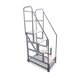 Xidengdeng aluminum alloy climbing ladder workshop maintenance climbing car mobile platform ladder industrial handrail step climbing ladder