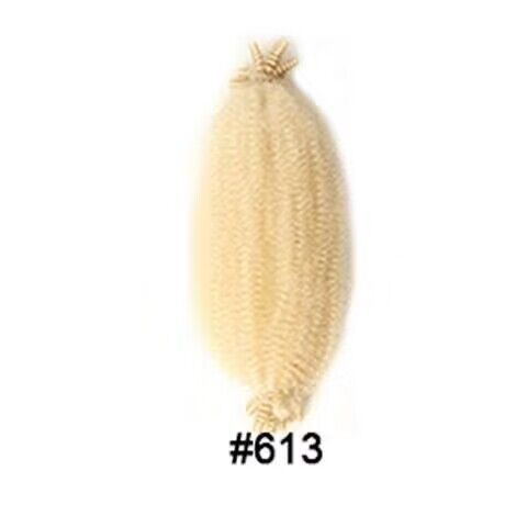 24 pulgadas Afro rizado Marley trenza cabello fibra química crochet pelo rallado oruga