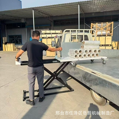 a liftable electric handcart with: Avtomobil fırlanan platformaları