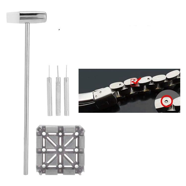 修表工具表带调节组合米字座小冲小锤调表器截表带器批发悦城