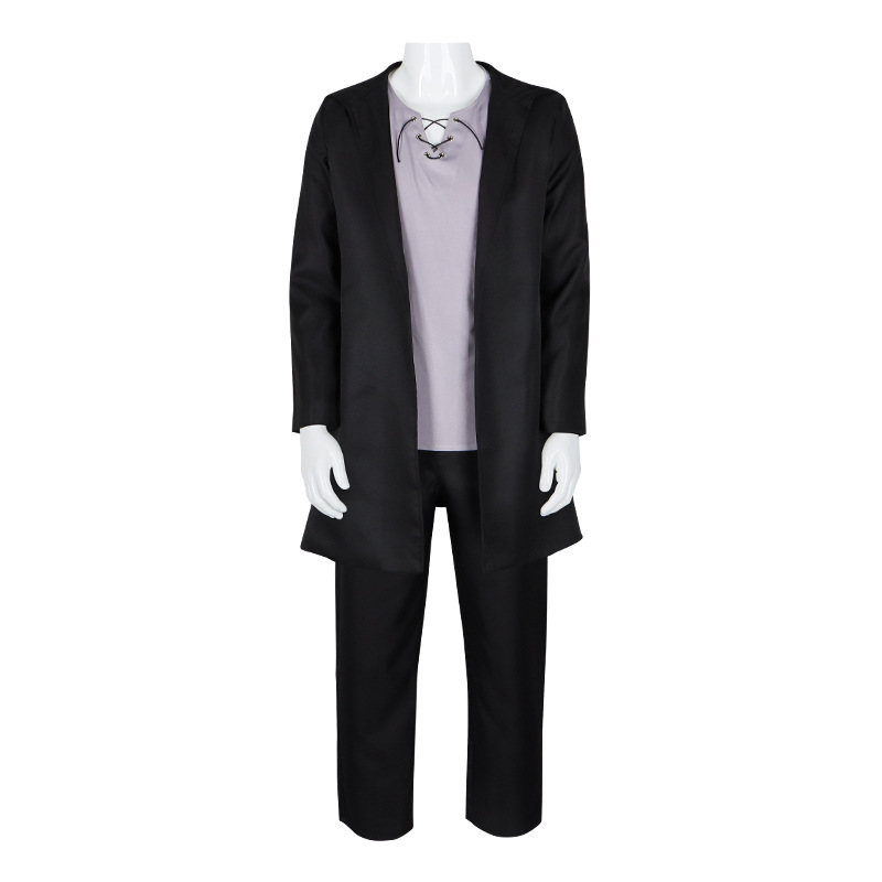 Attack on Titan Cosplay Suit Allen Cos Black Windbreaker Halloween Stage Costume Cosplay Anime Clothing 