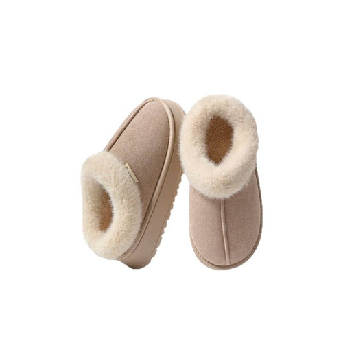 Snow boots ultra warm fashionable Insta cotton slippers for women winter indoor home thick sole anti-slip outer wear wedge heel warm