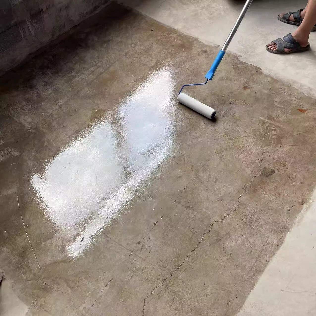 淸漆罩光水泥地面漆罩面漆透明防水水性环氧地坪底漆打底漆面耐久