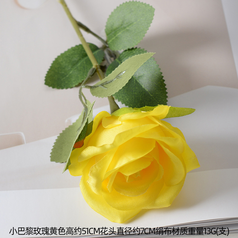 造花黄色花レモンオレンジイエロードーパミンフォレストウェディングウェディングホーム油絵風造花卸売|undefined