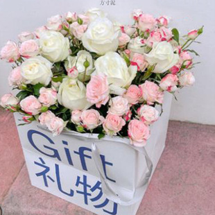 Bubble Rose Flower Multi-head Rose Flower Bouquet Yunnan Flower Base Straight Hair Cold Chain Fresh-keeping Home Clearance