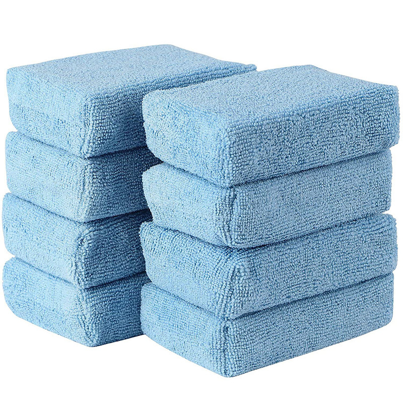 Microfiber Waxing and Polishing Sponge, Car Cleaning Pad, Car Interior Maintenance Square Sponge Microfiber Waxing and Polishing Sponge, Car Cleaning Pad, Car Interior Maintenance Square Sponge