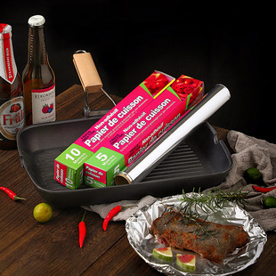 Tin Foil Roll Large Roll Aluminum Foil Food Grade Oven Air Fryer Special Kitchen Household Thickeneded Barbecue Tin Foil
