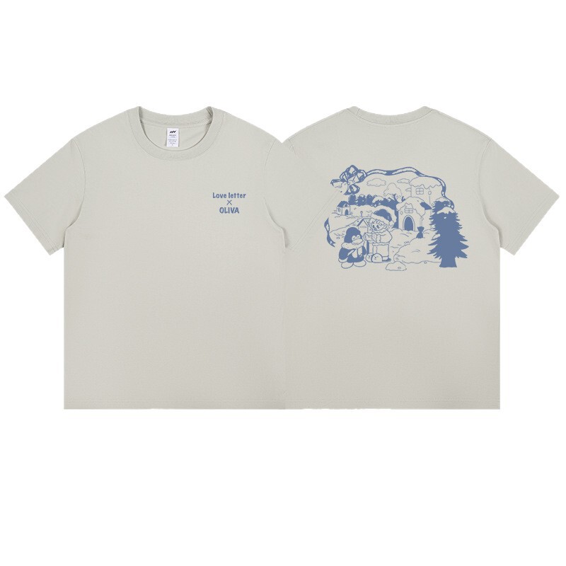 メンズ日本のレトロプリント半袖メンズピュアコットン多用途ルーズカップルトレンディなブランド夏の Tシャツ女性トップスイン|undefined