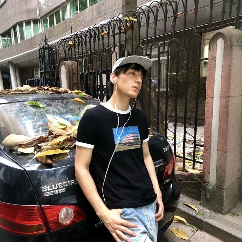 2026 Cross-Border American-Style Fun Truck Illustration Retro Print Short-Sleeve T-Shirt Unisex Short-Cut Regular Shoulder Color-Blocking Top