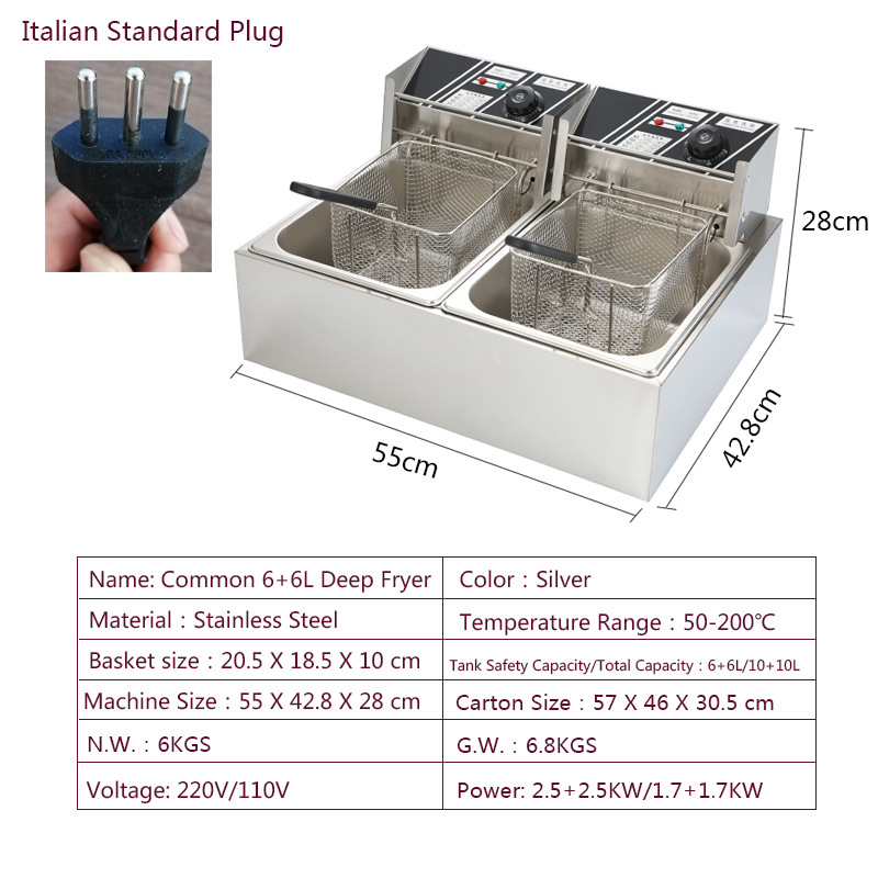 6+6L(220V Italian Standard Plug)