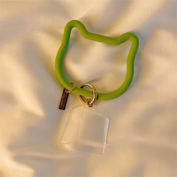 [Grass green] Cat bracelet + card + spring buckle [no tag]
