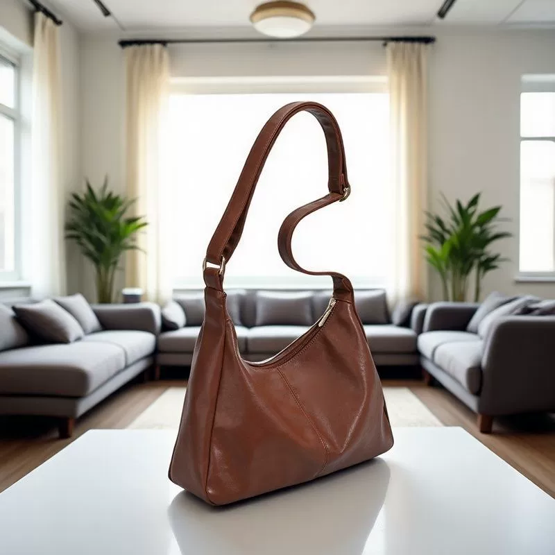 One-Shoulder Bag, Polyurethane with Genuine Leather Trim, Capacious Design, Multiple Colors