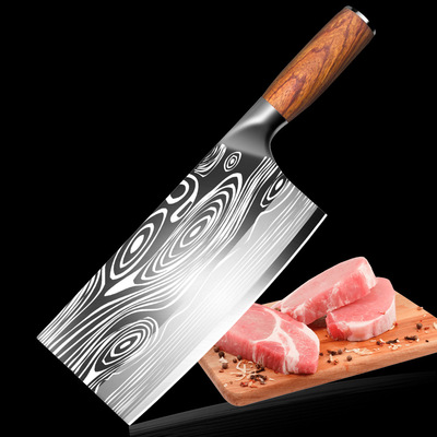 Damascus Stainless steel kitchen knife household sharp kitchen tool cook Dual use Bone chopping knife