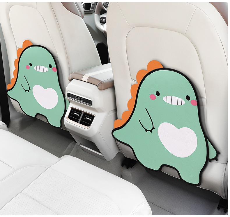 Car seat back anti-kick pad children's anti-wear car supplies universal rear cartoon car seat anti-dirty protective pad