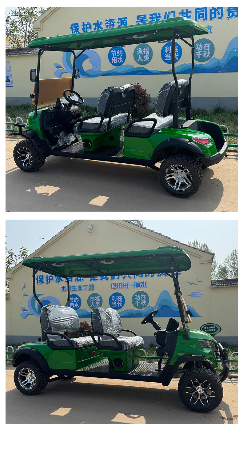 Electric Golf Cart 2-8 Seats Sightseeing Car for Export, Suitable for Scenic Spots and Golf Courses, Customizable Fuel Options Available