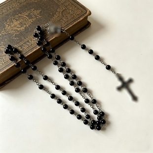 �羳6mm��ɫ������ë���59�w��Rosary Necklace������uͨ