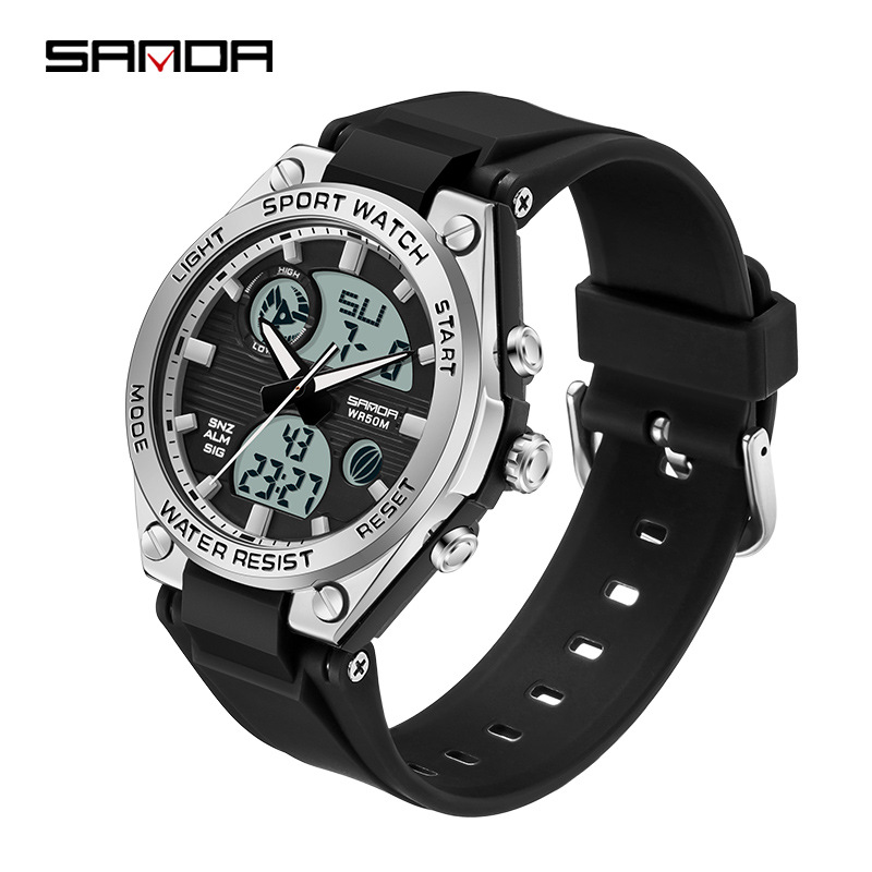 6067 고무링 블랙 실버 [여성 모델]