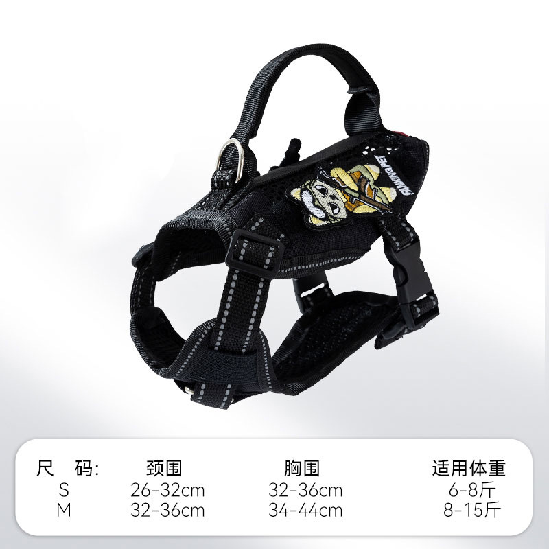 Gato transfronterizo al aire libre ligero táctico correa para el pecho correa para el pecho anti-liberación cuerda para caminar gato correa para mascotas