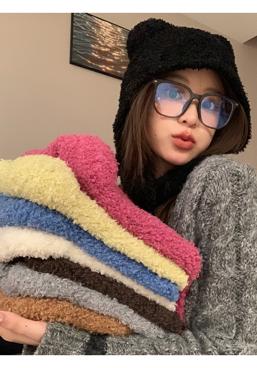 Cute Bear Beanie For Women, Versatile Autumn Winter Hat_voghion.com