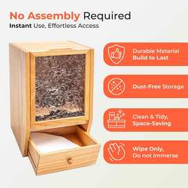 跨境木质咖啡过滤纸收纳架实木杂粮分配器收纳架家用多用途支架