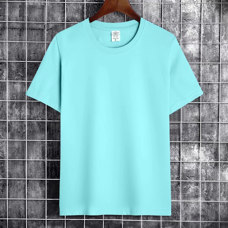 Camiseta de manga corta de los hombres camisa de fondo de color sólido ropa de clase de los hombres de moda ropa reservada marca de moda de verano blanco puro media manga