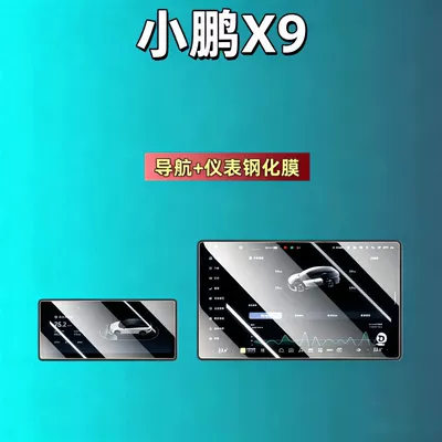 Car interior film – Central Control Film, Car - suitable-for-26-models-of-xpeng-x9-navigation-instrument-high-definition-tempered-film
