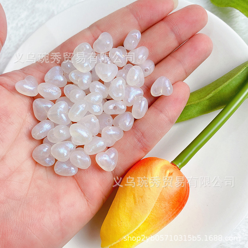 Perlas acrílicas con diseño estrella y sirena, accesorios DIY para pulseras