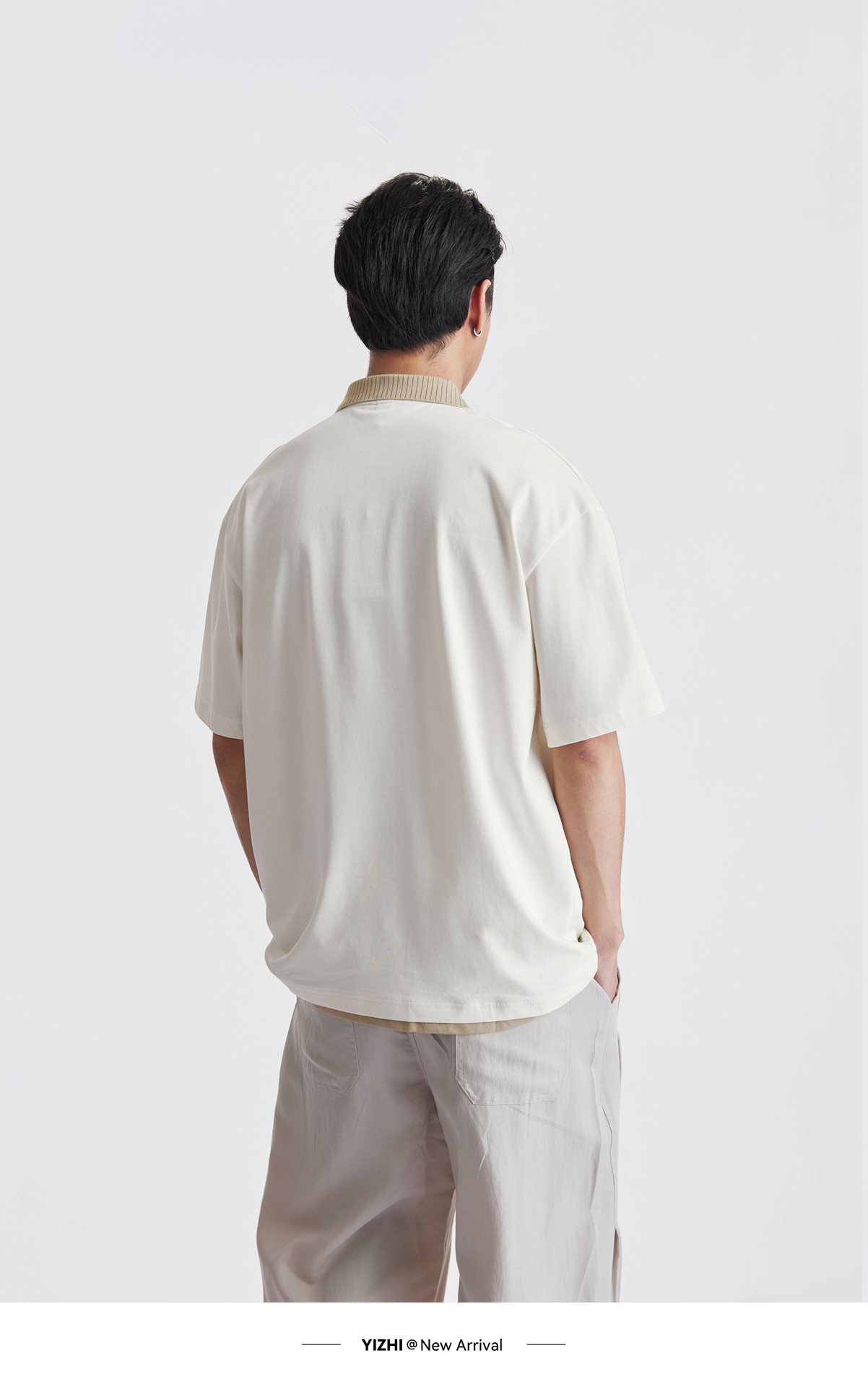 Áo Polo Nam Cổ Bẻ Phong Cách Cổ Điển, Chất Liệu Cotton Thoáng Mát, Form Rộng Vai Xuôi — màu sắc chi tiết 8