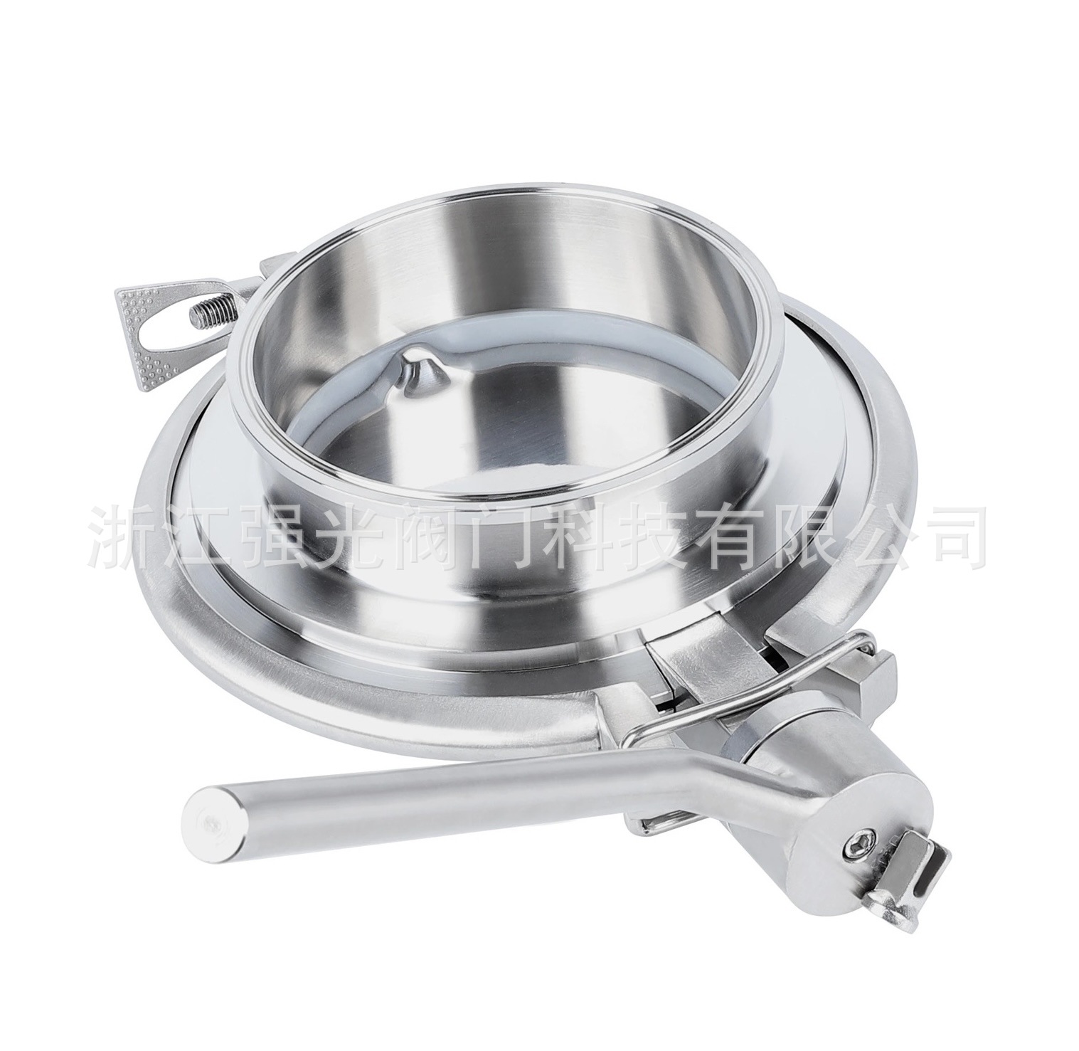 卫生级气动粉体阀，手动，气动，快开式，快拆式，不锈钢316L