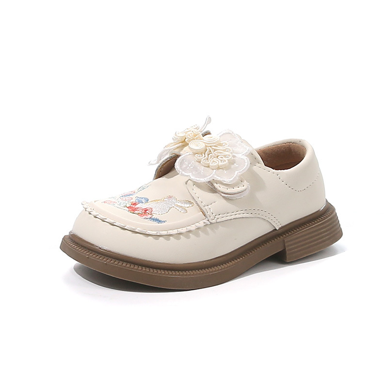 Zapatos de cuero para niñas 2026 primavera y otoño nuevos niños estilo nacional bordado zapatos princesa zapatos para niñas zapatos de suela suave zapatos para bebés image 6
