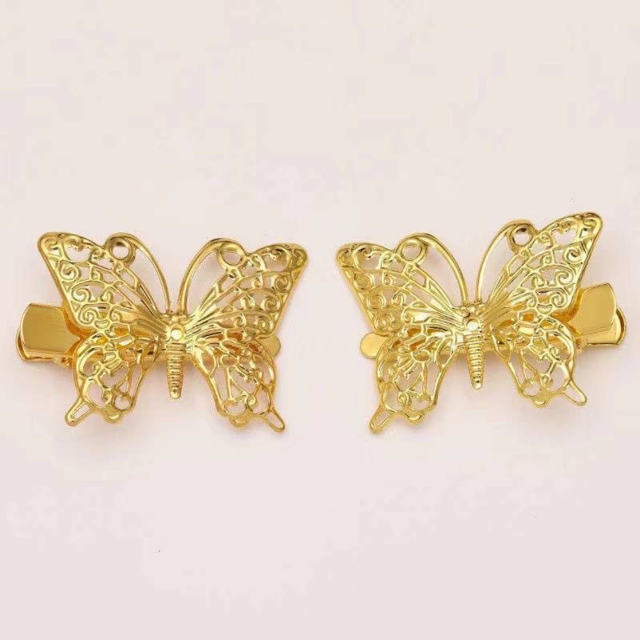 Fermaglio per capelli a farfalla vintage donna molletta metallo_voghion.com