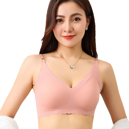 Summer Invisible Straps Bralette, Beautiful Back Design, Simple and Fashionable Nubra, Solid Color Backless Bra with Thin Cup Pads, Small Shoulder Straps Bra