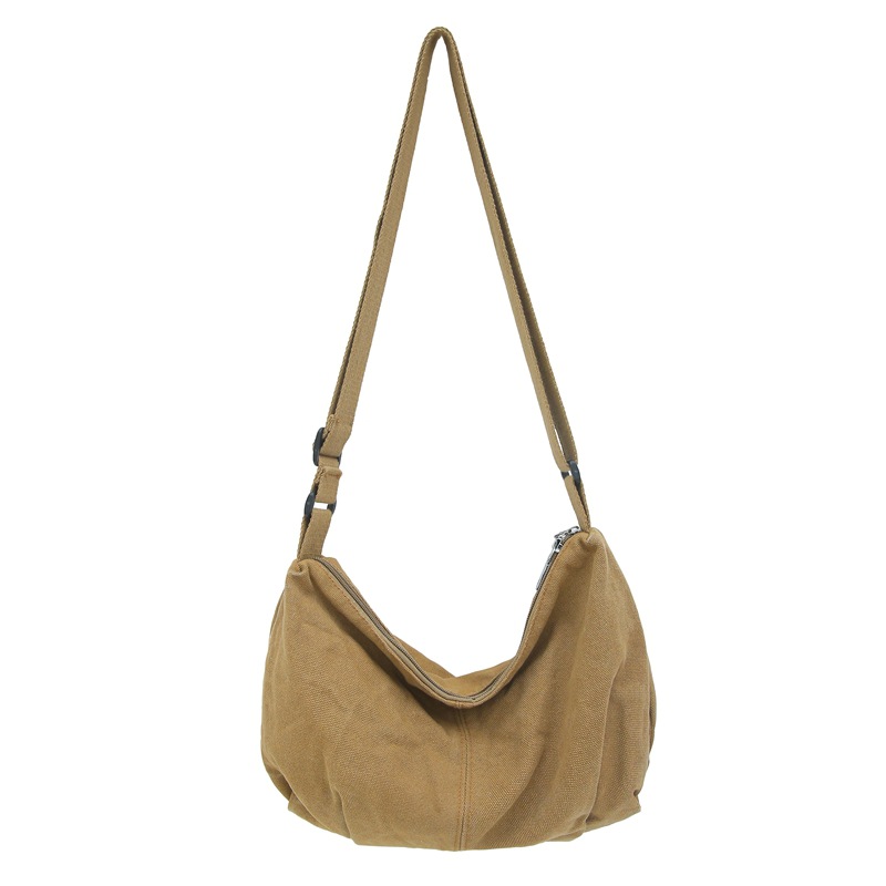 Bolso diagonal ins de moda de estilo perezoso 2024 nuevo bolso de lona casual bolso de mensajero simple y versátil al por mayor