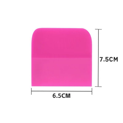 Canjie Tendon Scraper Special Tool for Car Wrapping Film Application, Car Wrapping Tool, Tpu Transparent Film Glue Scraper (Other Automotive Exterior Supplies) - pink-small-scraper