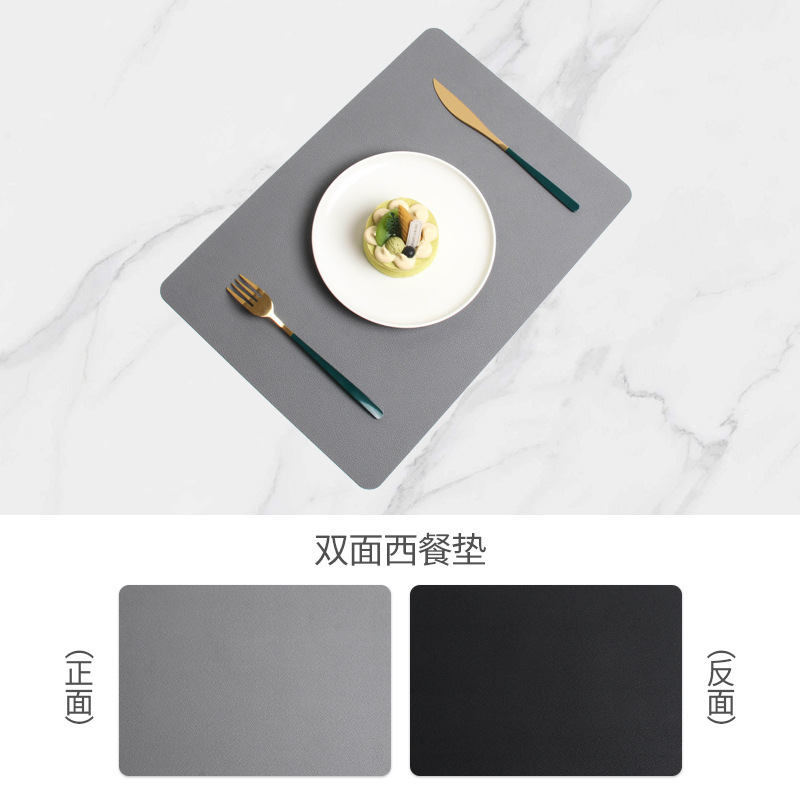 Amazon ペブルドレザープレースマットコースター火傷防止テーブル断熱マットホテル両面洋食プレースマットコーヒーマット|undefined