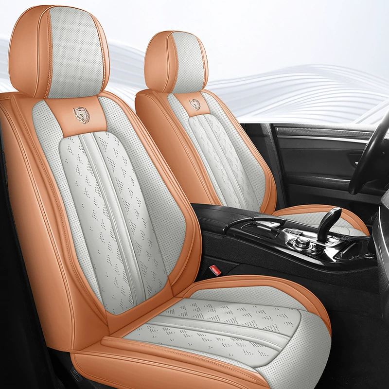 Трансграничные новые 3D полностью кожаные автомобильные подушки сиденья все включено