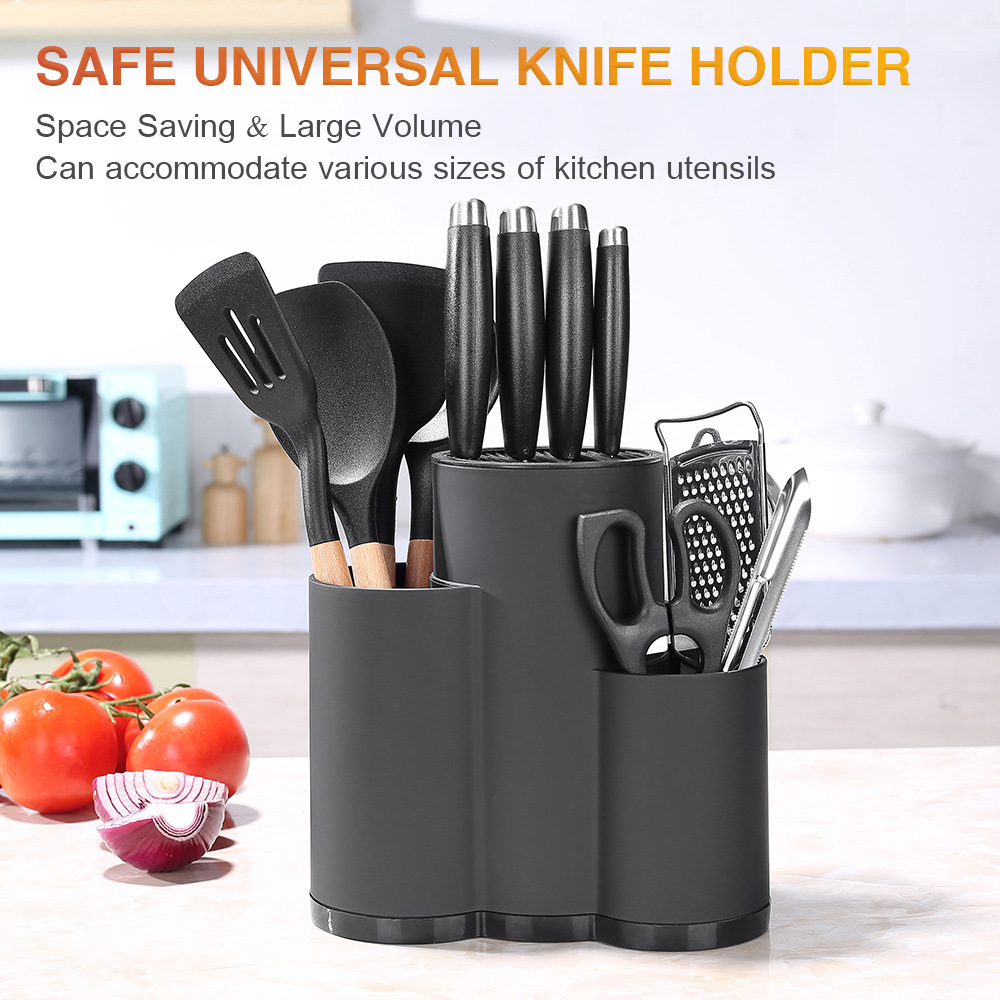 Kitchen knife rack storage rack table multi-functional chopsticks spoon Tube knife holder integrated storage box household kitchen knife rack