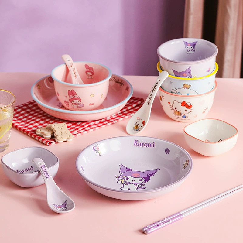 Детская чаша с персонажами Sanrio (Hello Kitty и др.), 9×9×4,2 см, 4 цвета