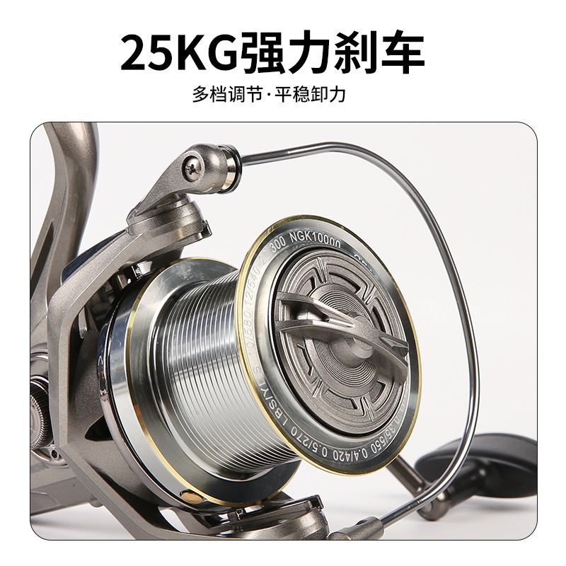 NGK 巨大スピニングホイール全金属隙間なし釣りリール 10000 タイプルアーホイールドロップシッピング海釣り遠投|undefined
