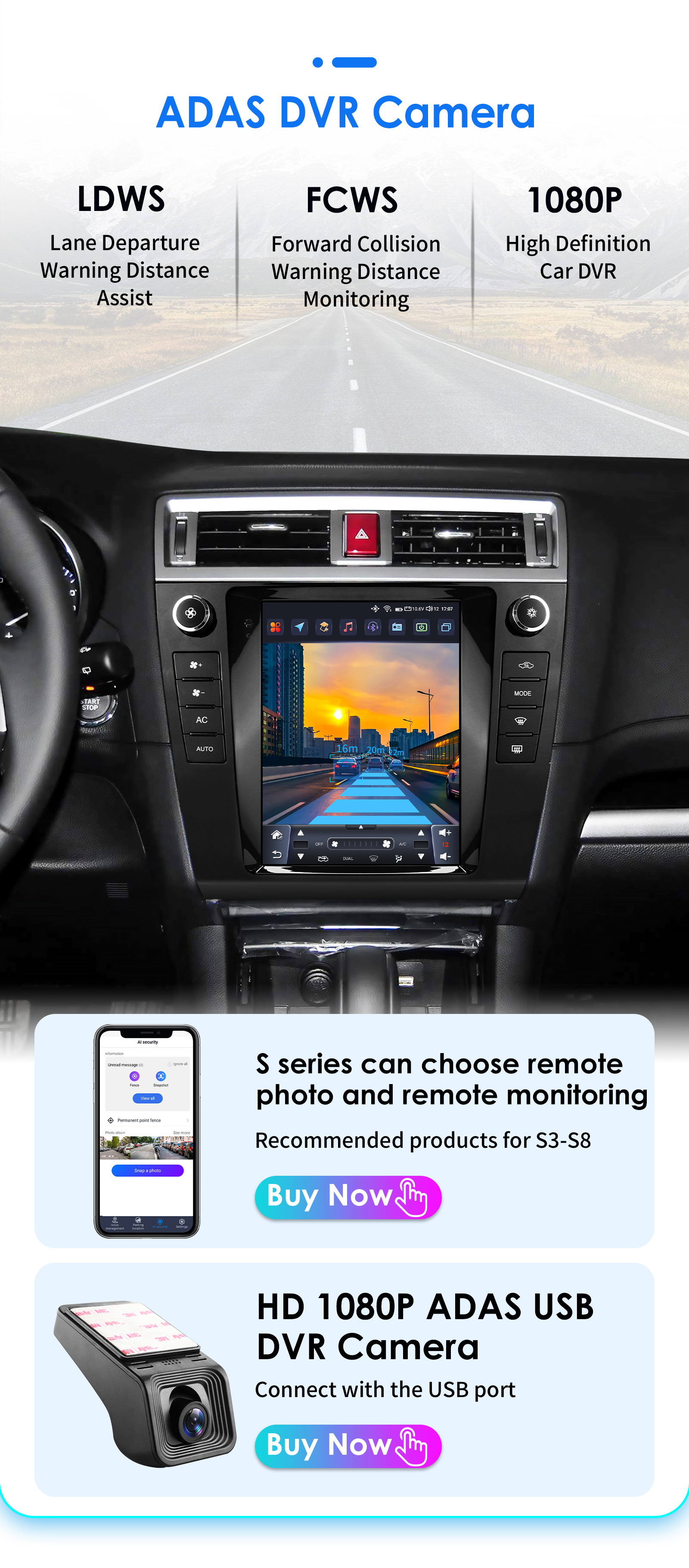 Suitable for 15-19 Subaru Outback 9.7inch Vertical Screen Android Car Mp5 Navigator with Wireless Carplay