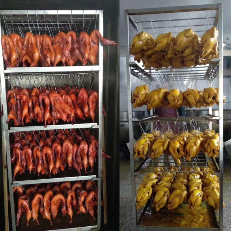 商用冒烤鸭炉 直销热风循环烤鸡炉 单双车架旋转烤肉炉工业烤禽箱