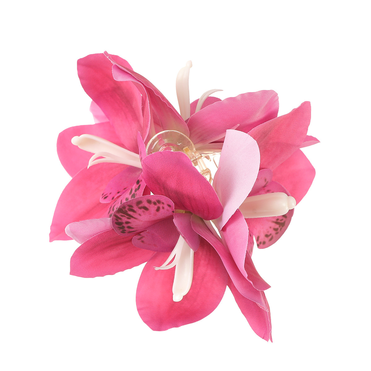 Women's Flower Sweet Mixed Materials Hair Claws display picture 2
