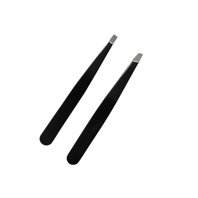 Spot black pink eyebrow clip tweezers eyebrow clip stainless steel beard pulling and eyebrow trimming tools Candy color manufacturer wholesale