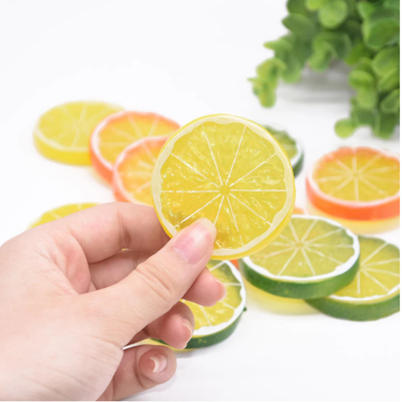 Simulation fruit plastic fake lemon slice jewelry inflatable fruit slice fake lemon slice simulation Orange slice Simulation fruit plastic fake lemon slice jewelry inflatable fruit slice fake lemon slice simulation Orange slice