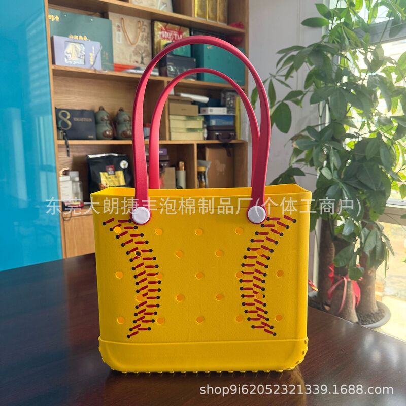Mass Production of Eva Printed Hole-In-The-Wall Water Transfer Printing Beach Bag Eva Bag Screen Printing with Logo Pattern
