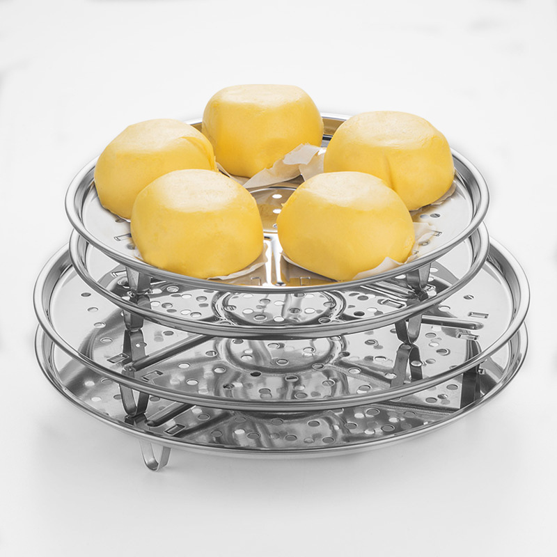 Stainless steel Steaming steamer Steam plate Steaming grid Steamed stuffed bun Steamed buns Steamers Tripod Steaming plate Removable Watertight steamer