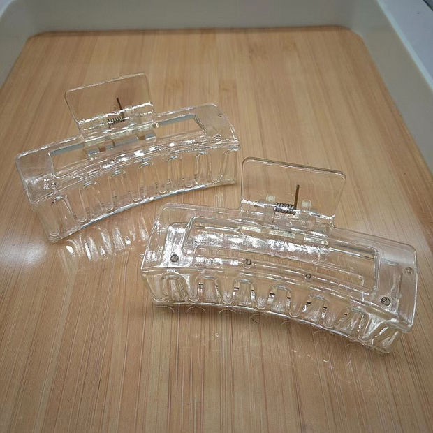 8,5 cm champán rectangular clip hecho a mano DIY accesorios de la joyería horquilla estilo francés updo half-Tie clip de tiburón