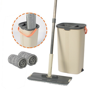 Production of Customized Medium Size Scratch Mop Set Mop Bucket Flat Mop Bucket Mop Bucket Mop