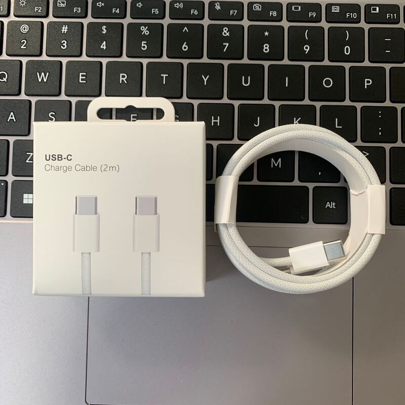 Apple 15/16 織物データケーブル pd20w 高速充電デュアル C ケーブル タイプ C ノートブック iPad 充電ケーブルに適しています。|undefined